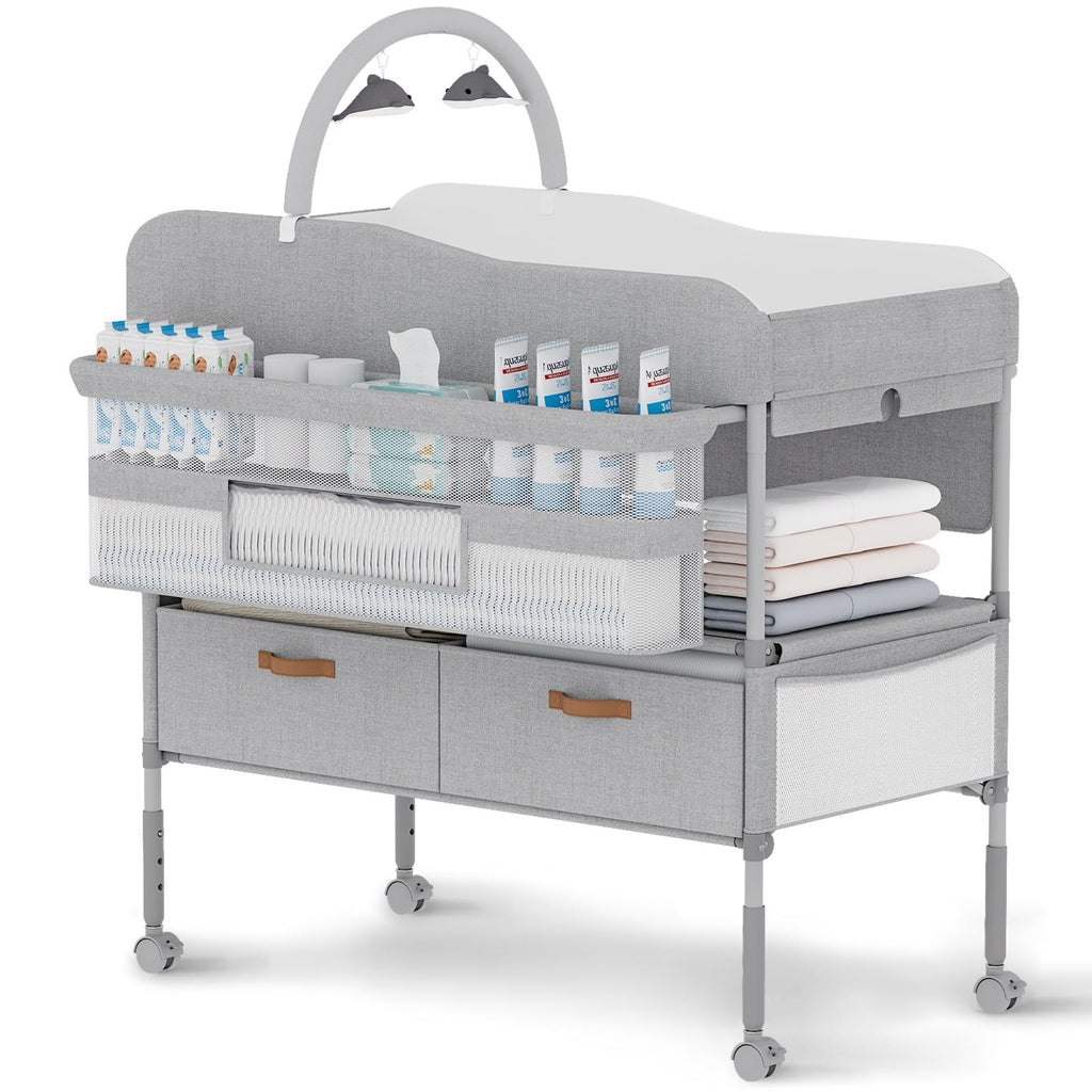 Portable Baby Changing Table with Storage Drawers R82155