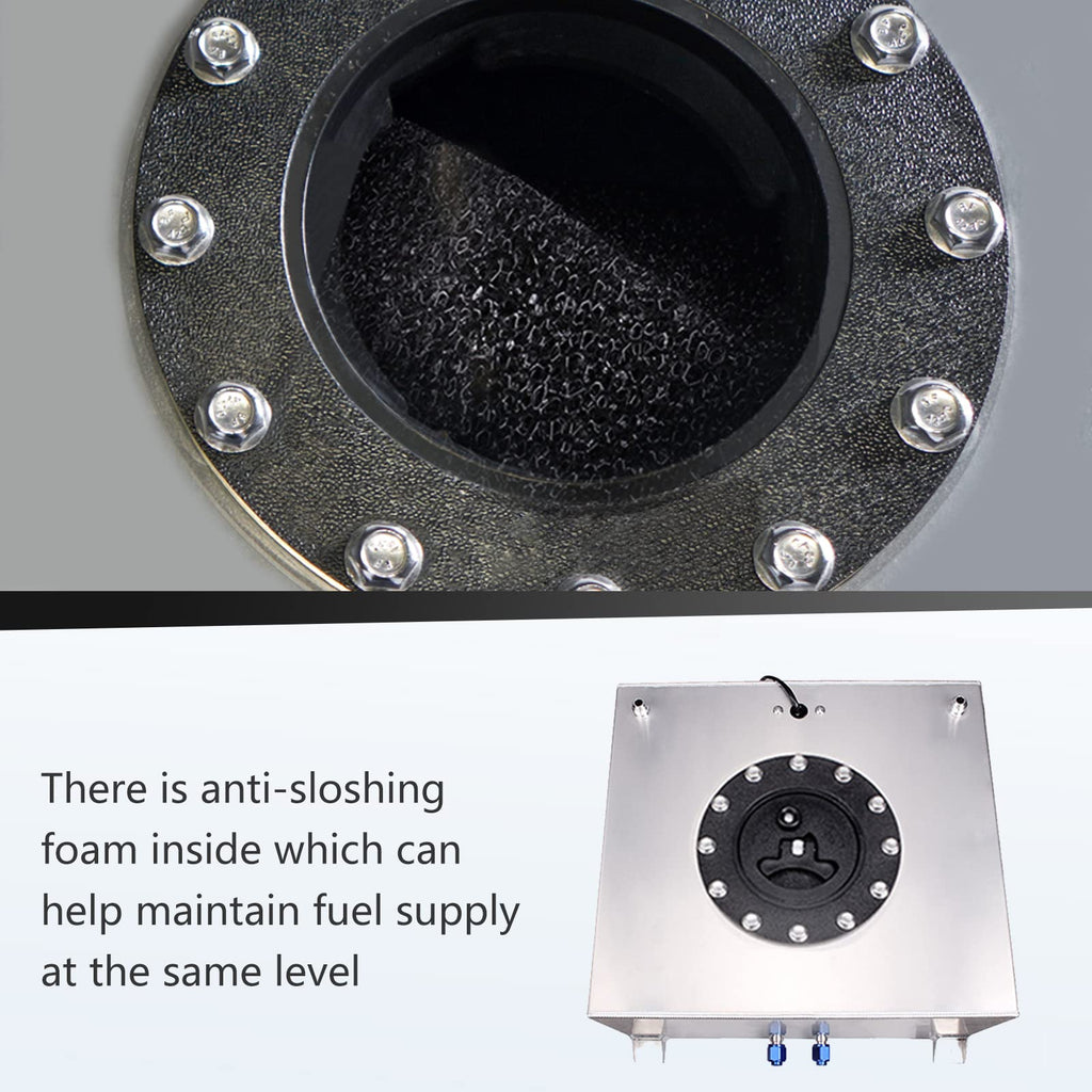 5 Gallon Aluminum Polished Fuel Cell with Cap H54336