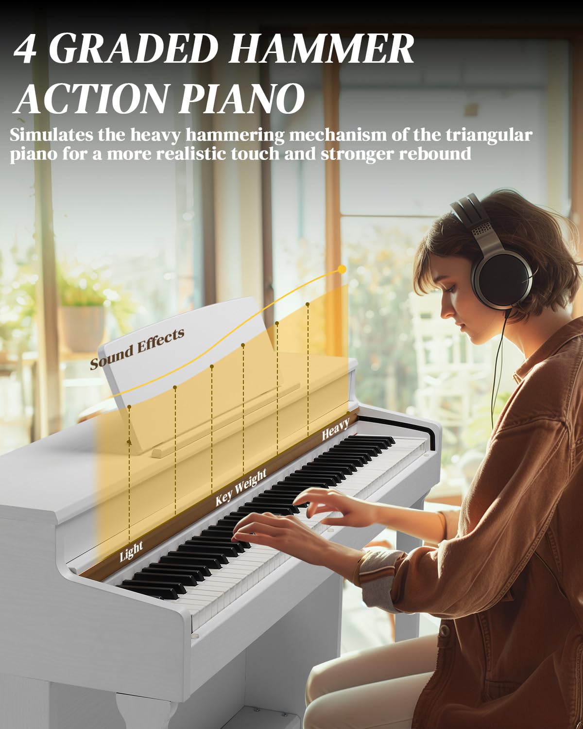88 Key Weighted Digital Piano Keyboard T6616