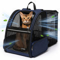Blue Expandable Cat Carrier Backpack Q441102