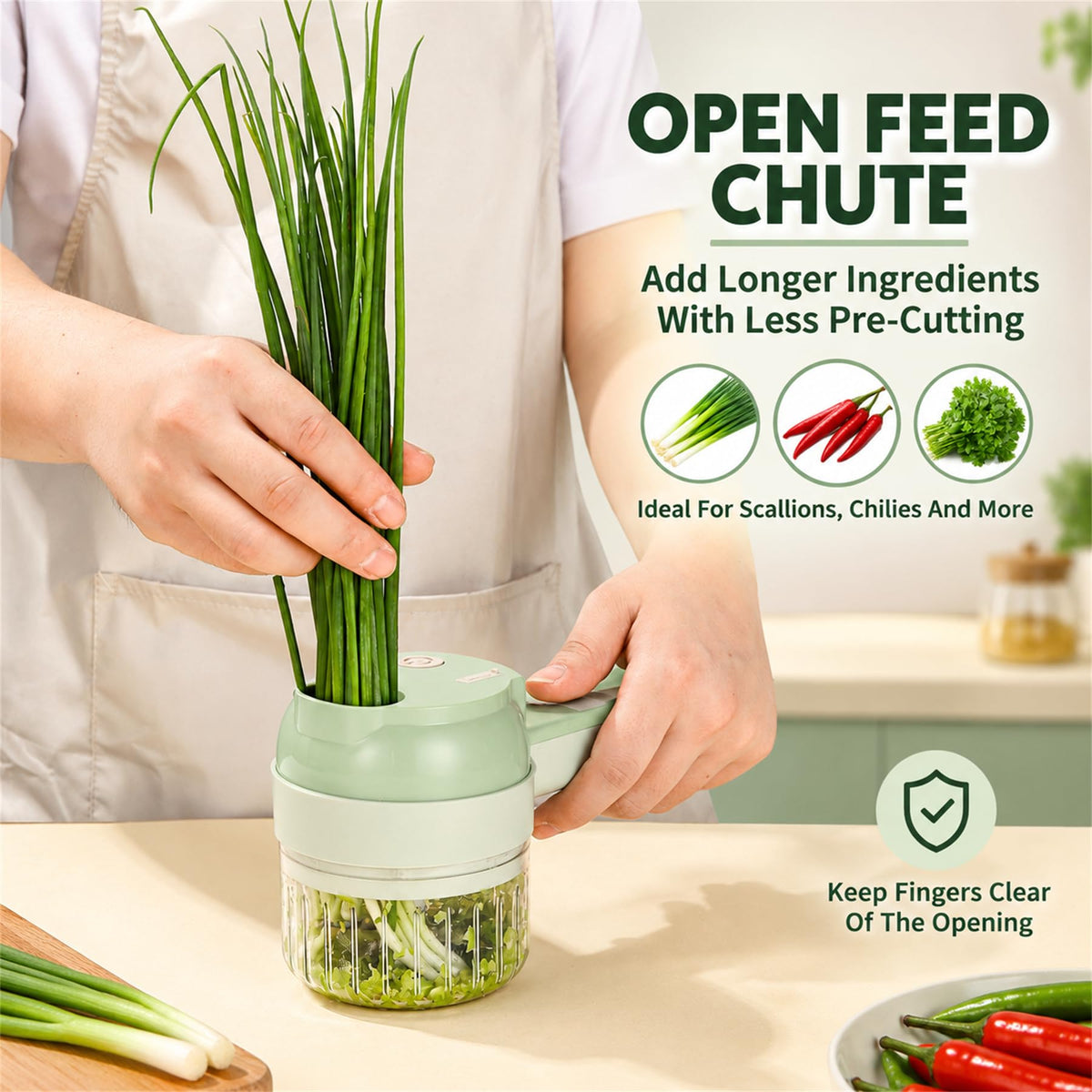5-in-1 Handheld Electric Vegetable Cutter K632929