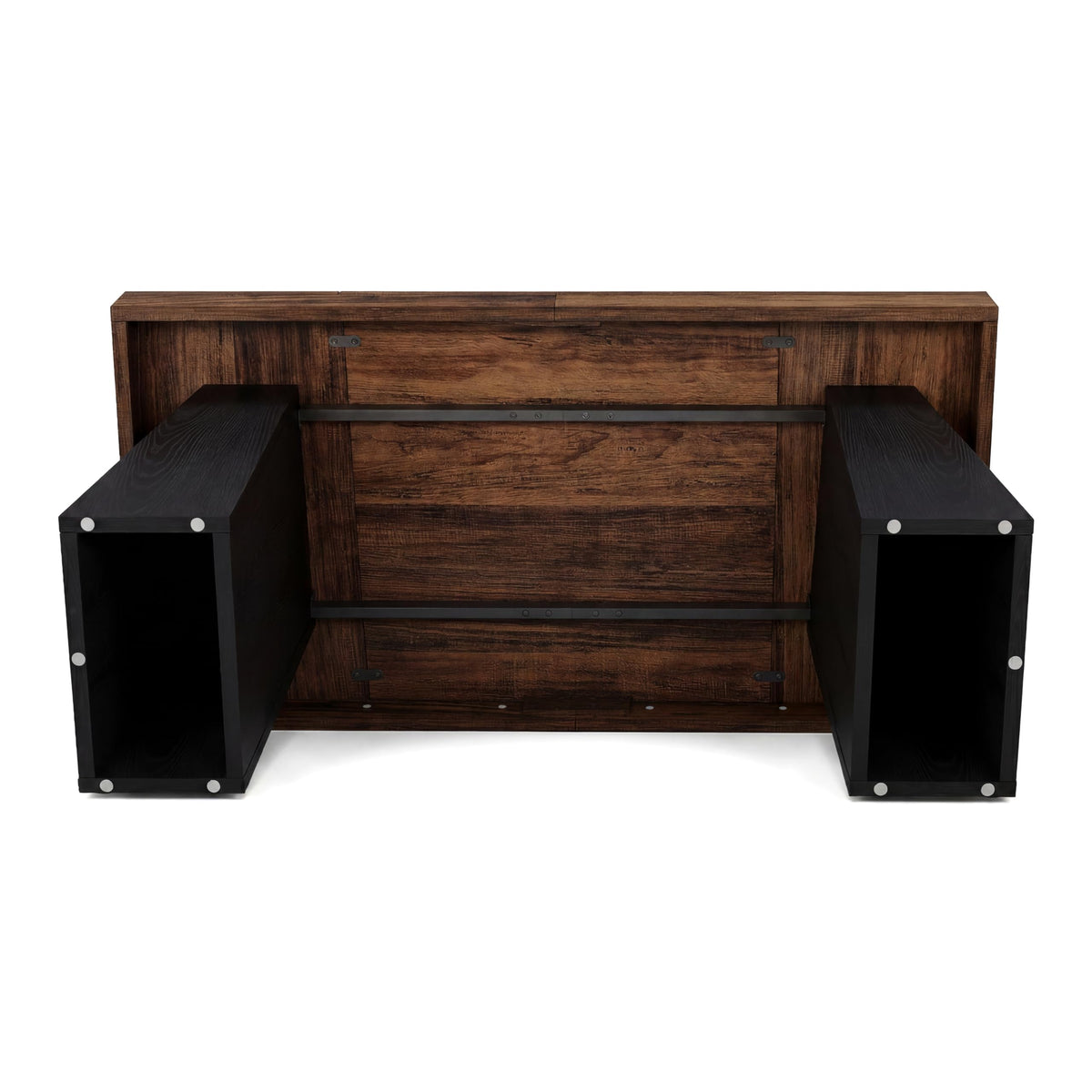 55" Wooden Office Desk with Double Pedestal N96258