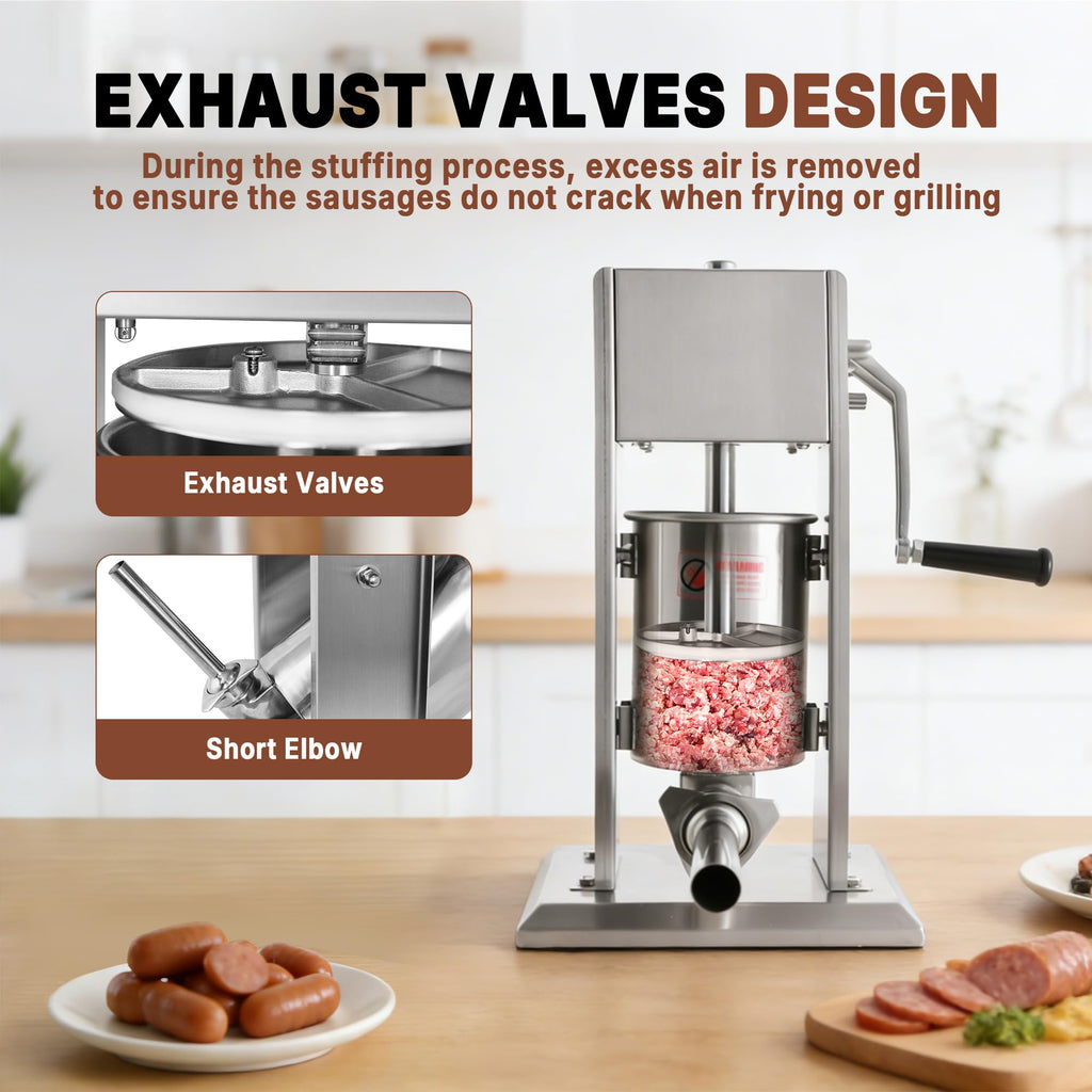 11 Lb Stainless Steel Vertical Sausage Stuffer X8968