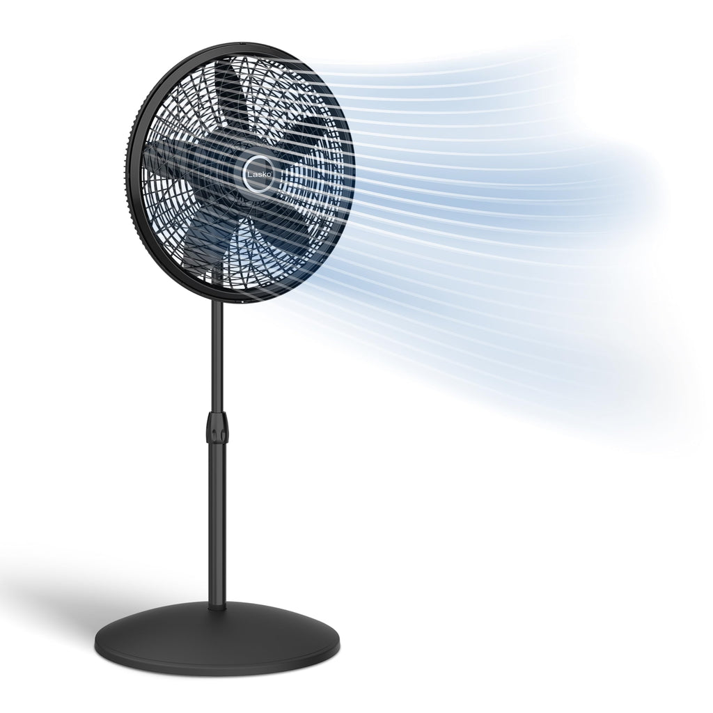 Adjustable Pedestal Fan 18” Black E5341