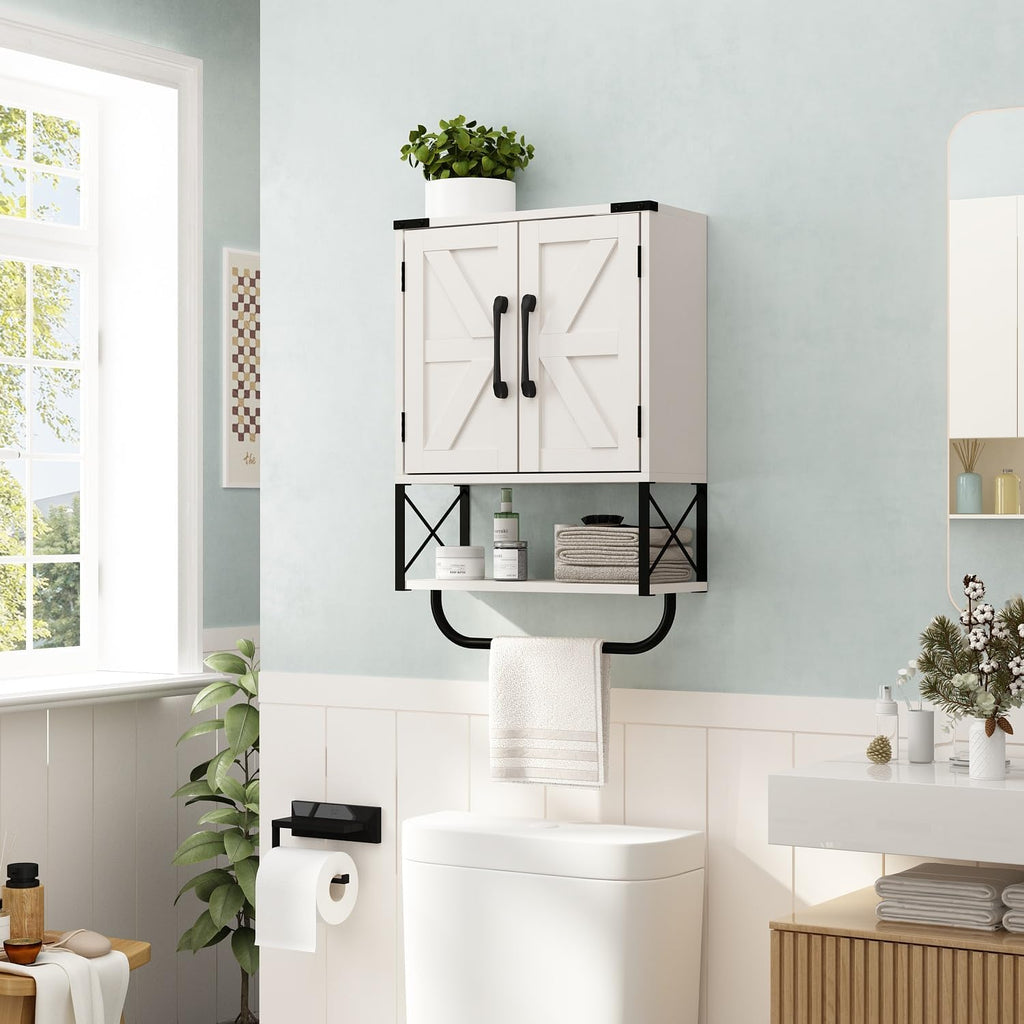 Medicine Cabinet with 2 Barn Door C4834
