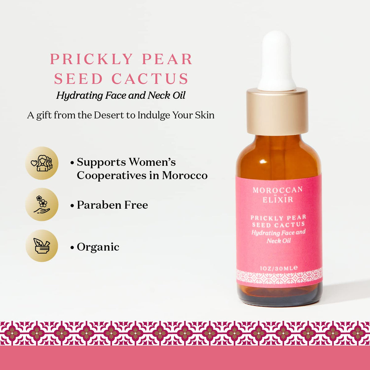 Prickly Pear Face & Neck Cactus Oil 1 oz F3398