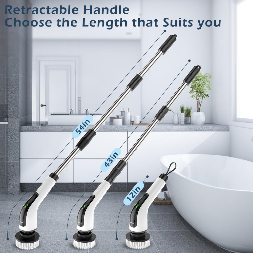 Electric Spin Scrubber with Long Handle K87099