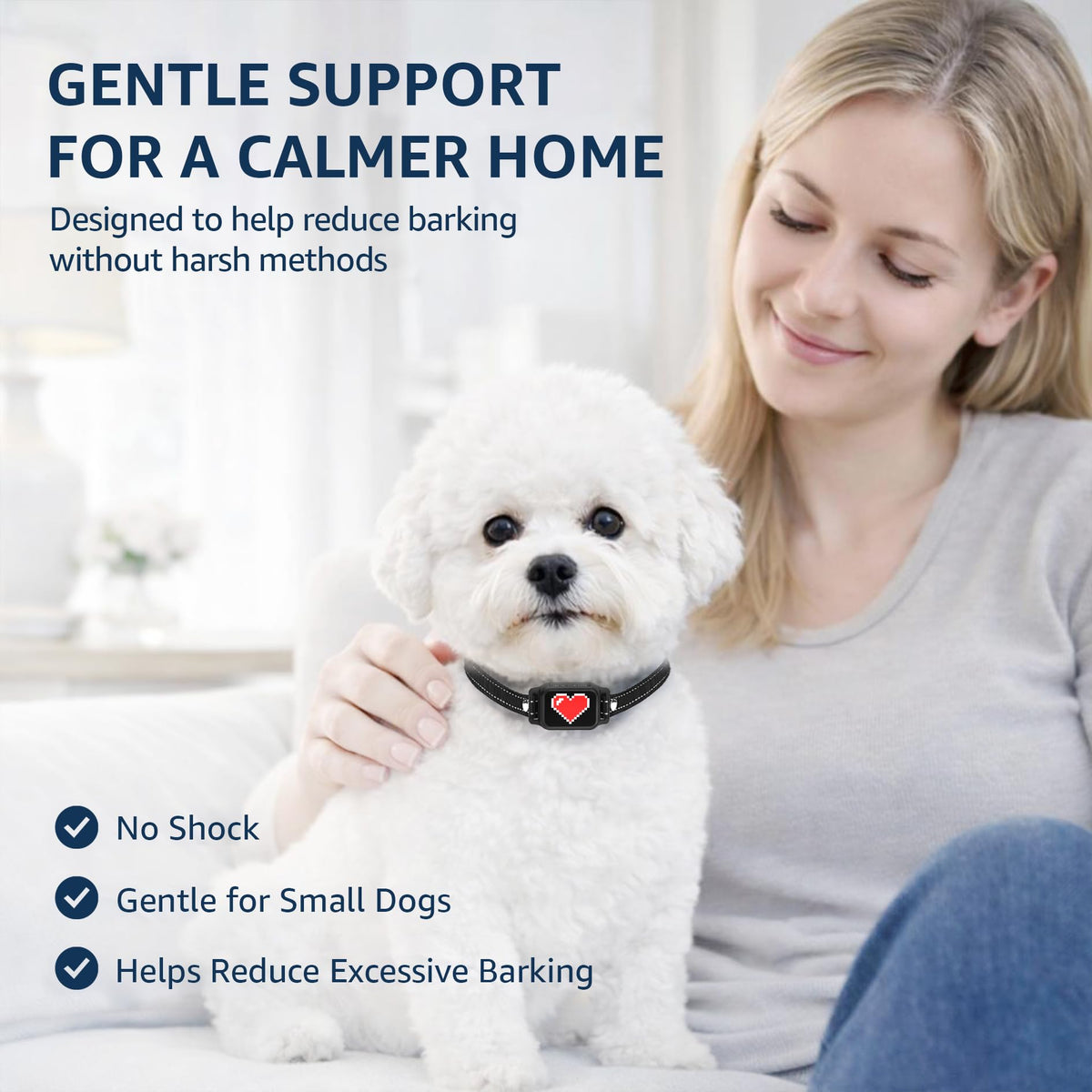 Small Dogs Bark Collar with Magnetic Charging L94008