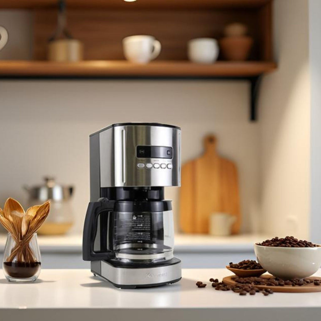Programmable Drip Coffee Maker with Glass Pot, 12 Cup Black U8830