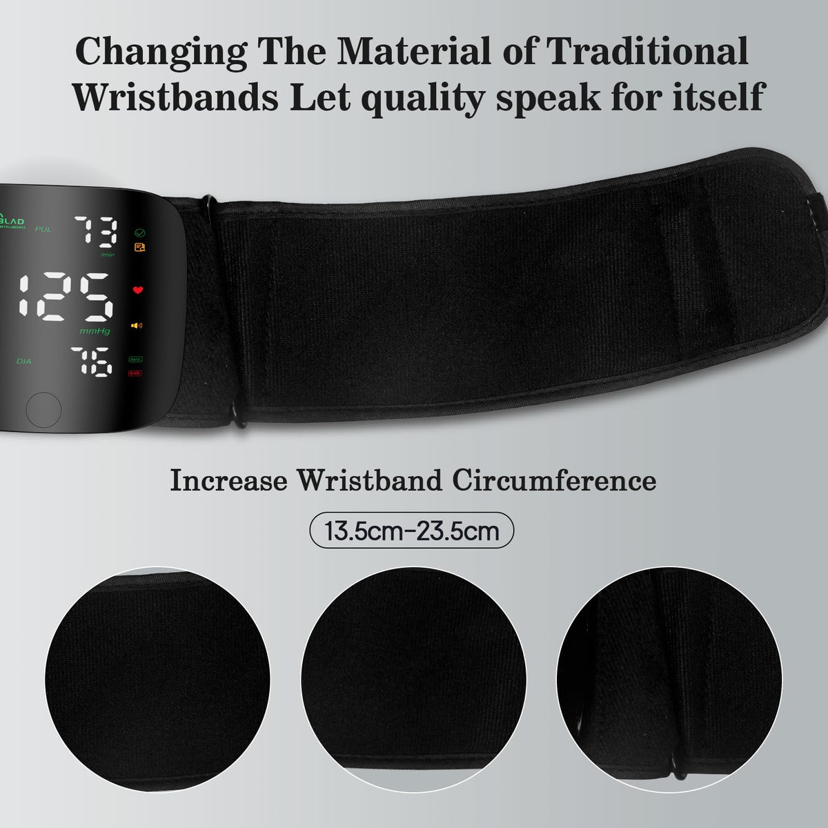 Black Wrist Blood Pressure Monitor L1547