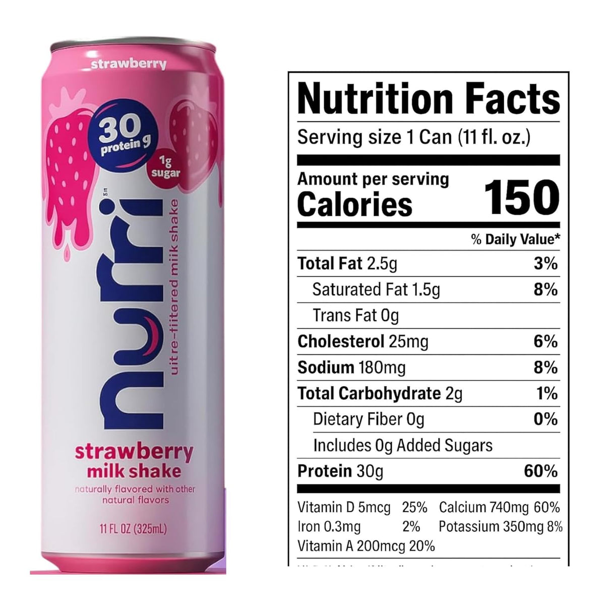 30g Protein Low Sugar 11 fl oz Protein Shake 12-Count Variety Box R180434