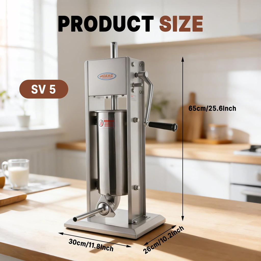 11 Lb Stainless Steel Vertical Sausage Stuffer X8968
