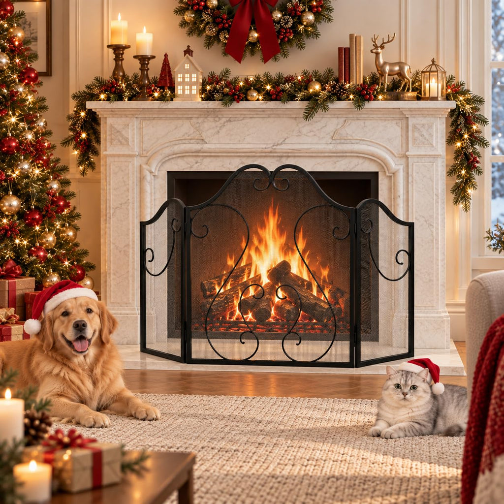 Foldable Fireplace Screen E37481