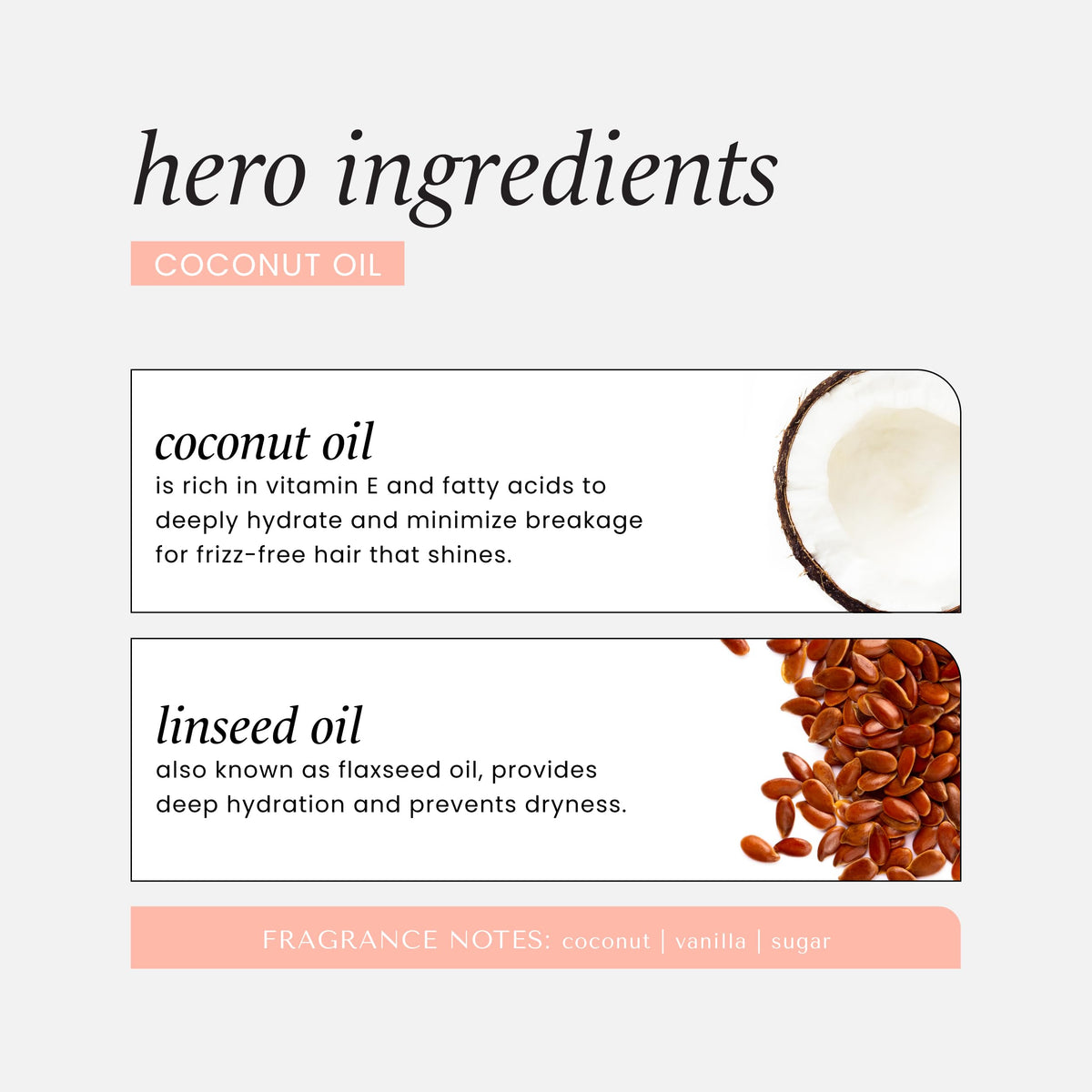 Coconut Nourishing Shampoo + Conditioner Set Sulfate-Free 12oz each W59761