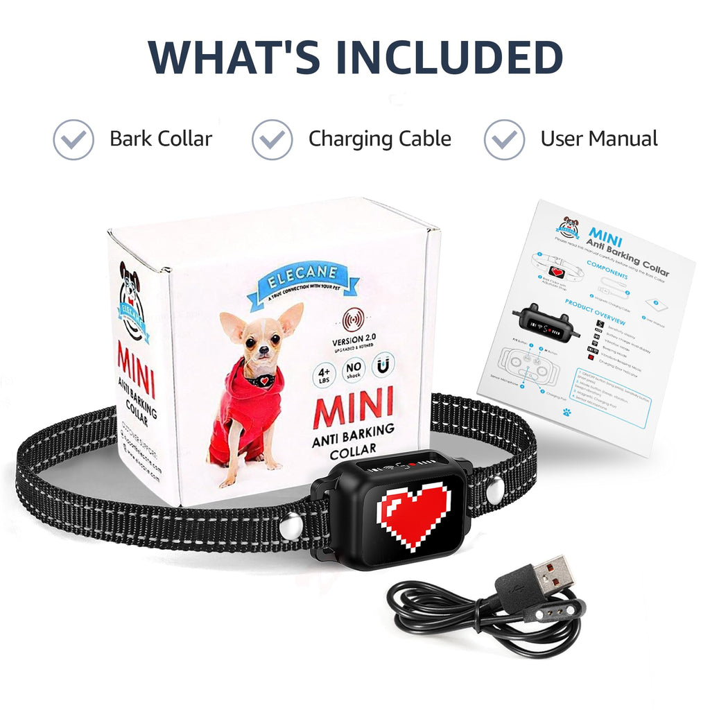 Small Dogs Bark Collar with Magnetic Charging L94008