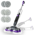 Rotating Scrub & Steam Mop with 6 Scrub Pads V806