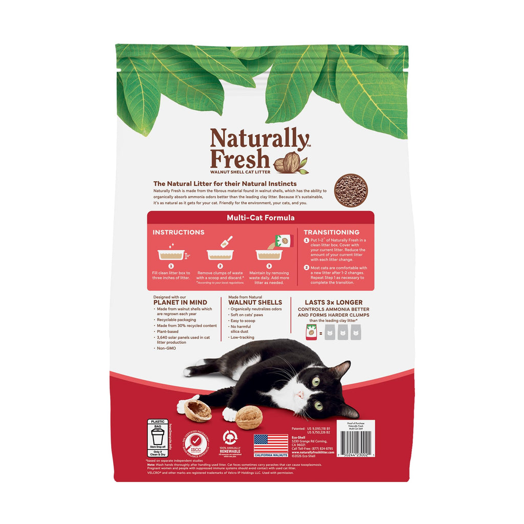 Unscented Walnut Shell Cat Litter 30 Lbs U16034