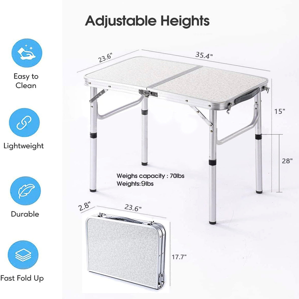 Aluminum Folding Camp Table F26437