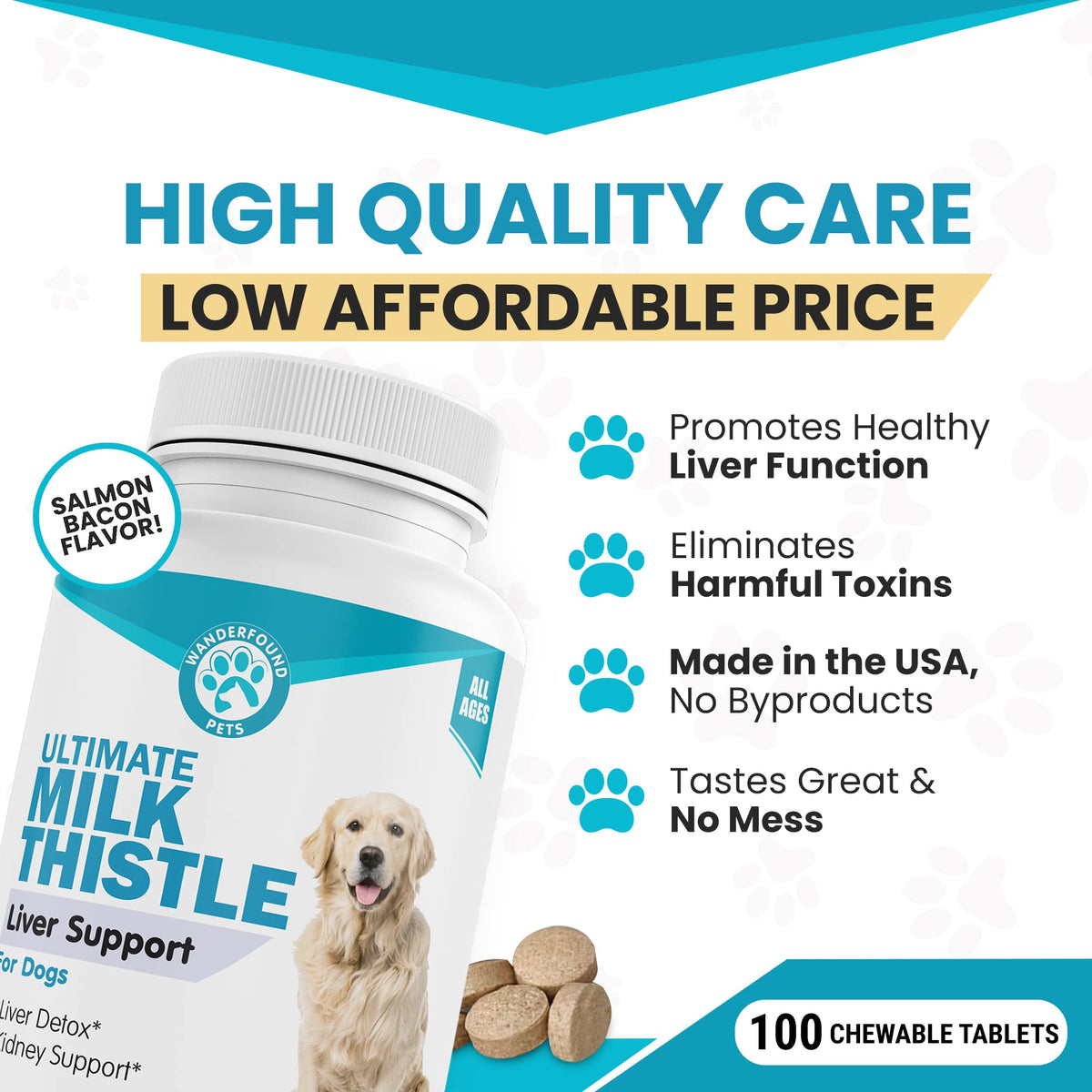 Milk Thistle & SAMe100 for Dogs F3422