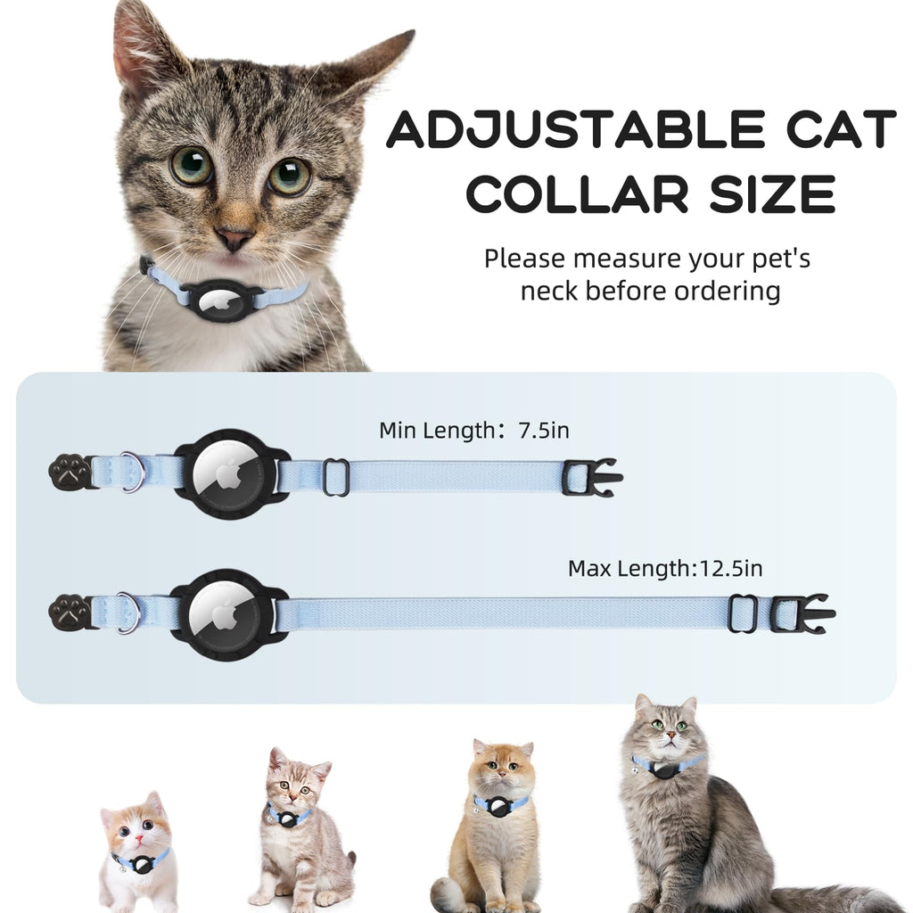 Cat Collar with AirTag Holder and Bell C969