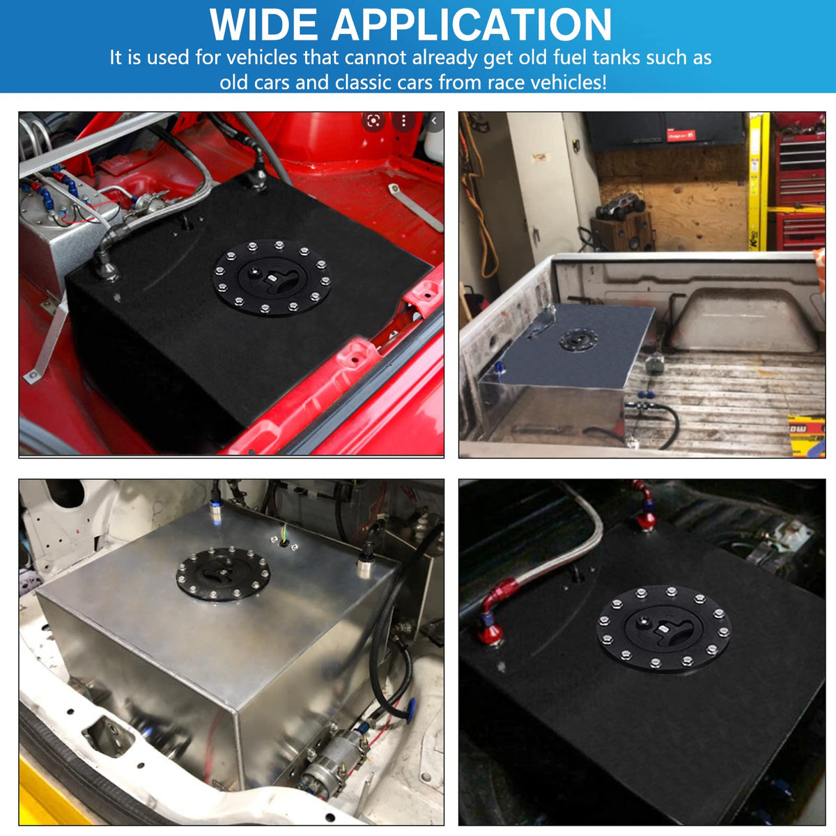 5 Gallon Aluminum Polished Fuel Cell with Cap H54336