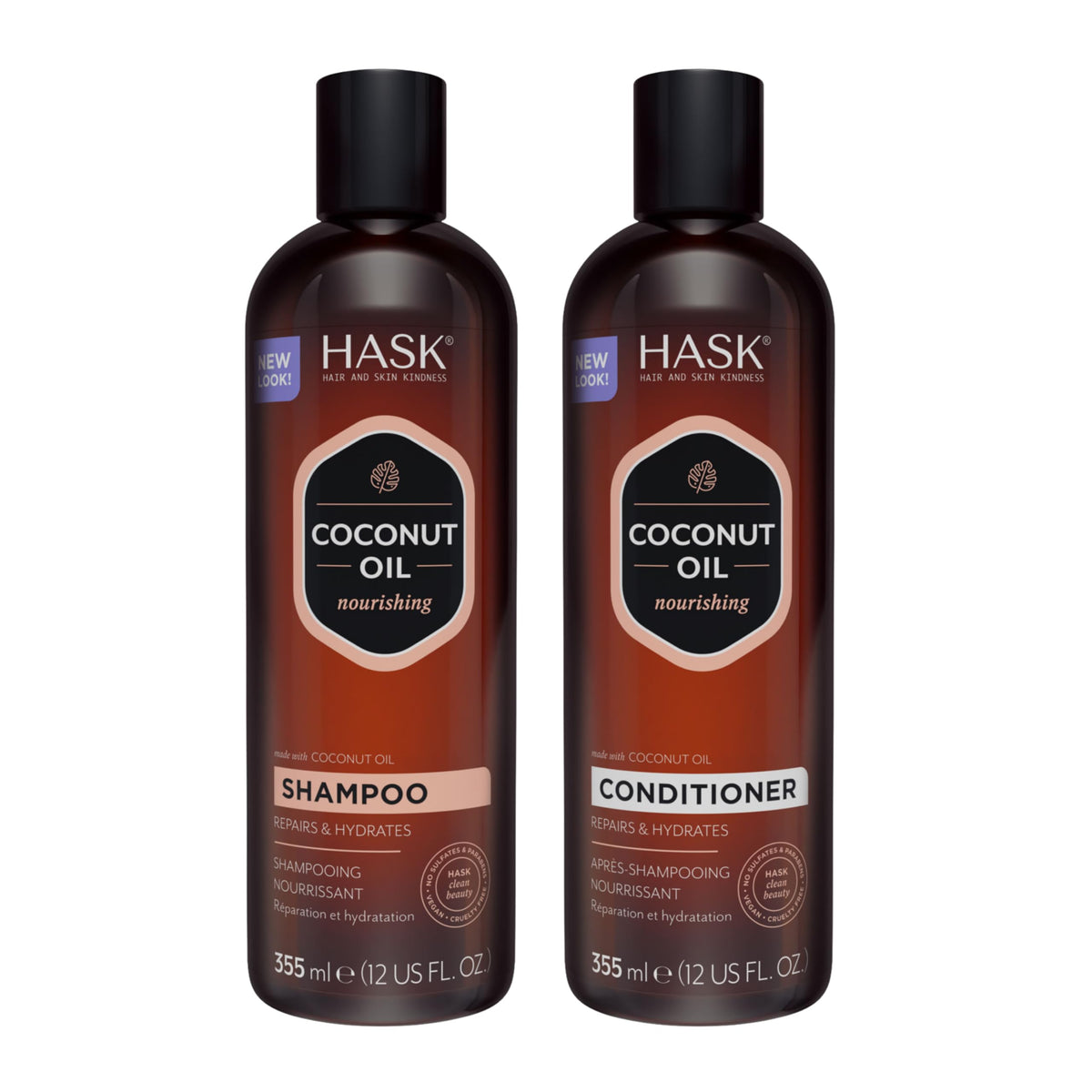 Coconut Nourishing Shampoo + Conditioner Set Sulfate-Free 12oz each W59761