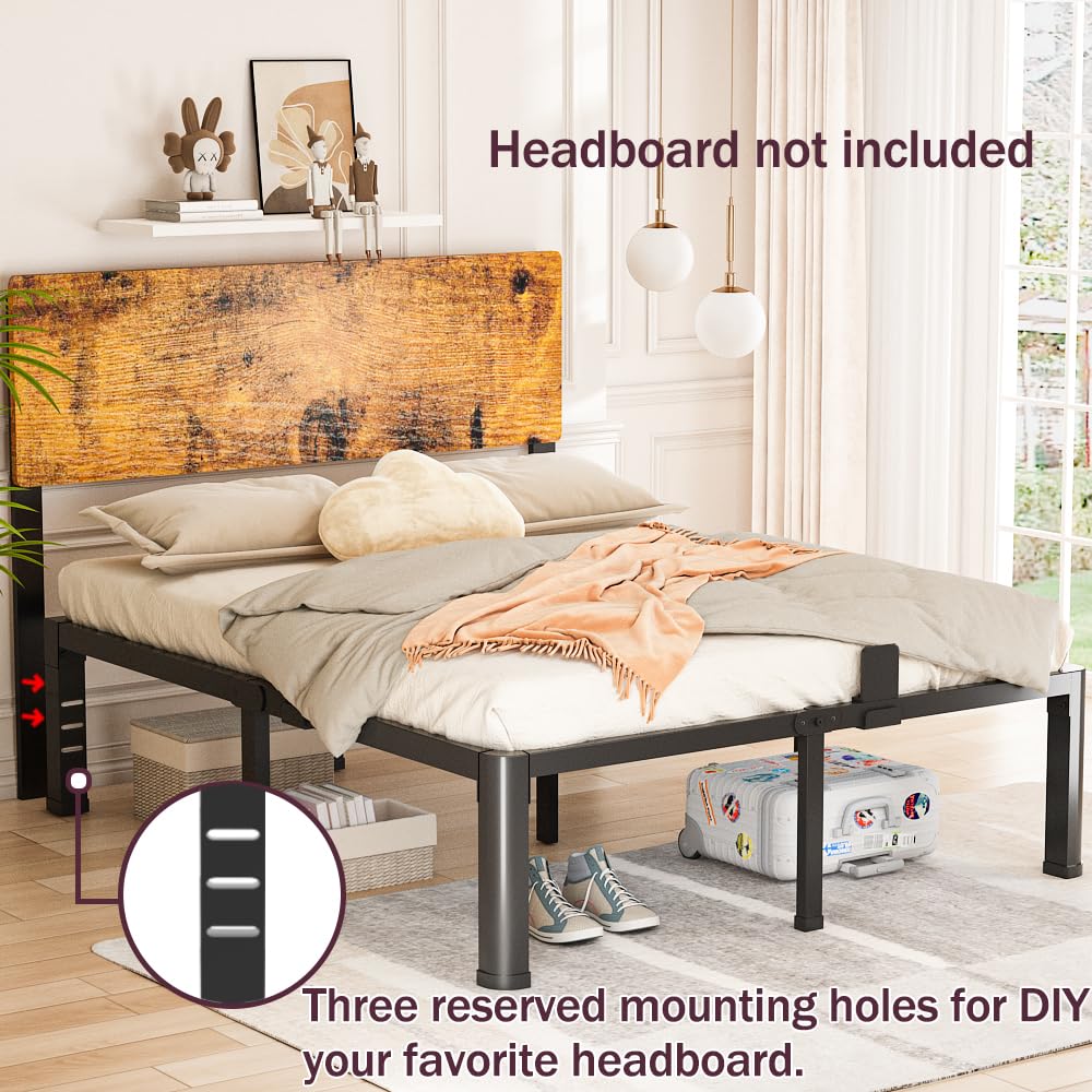 18 inch Queen Metal Platform Bed Frame B343