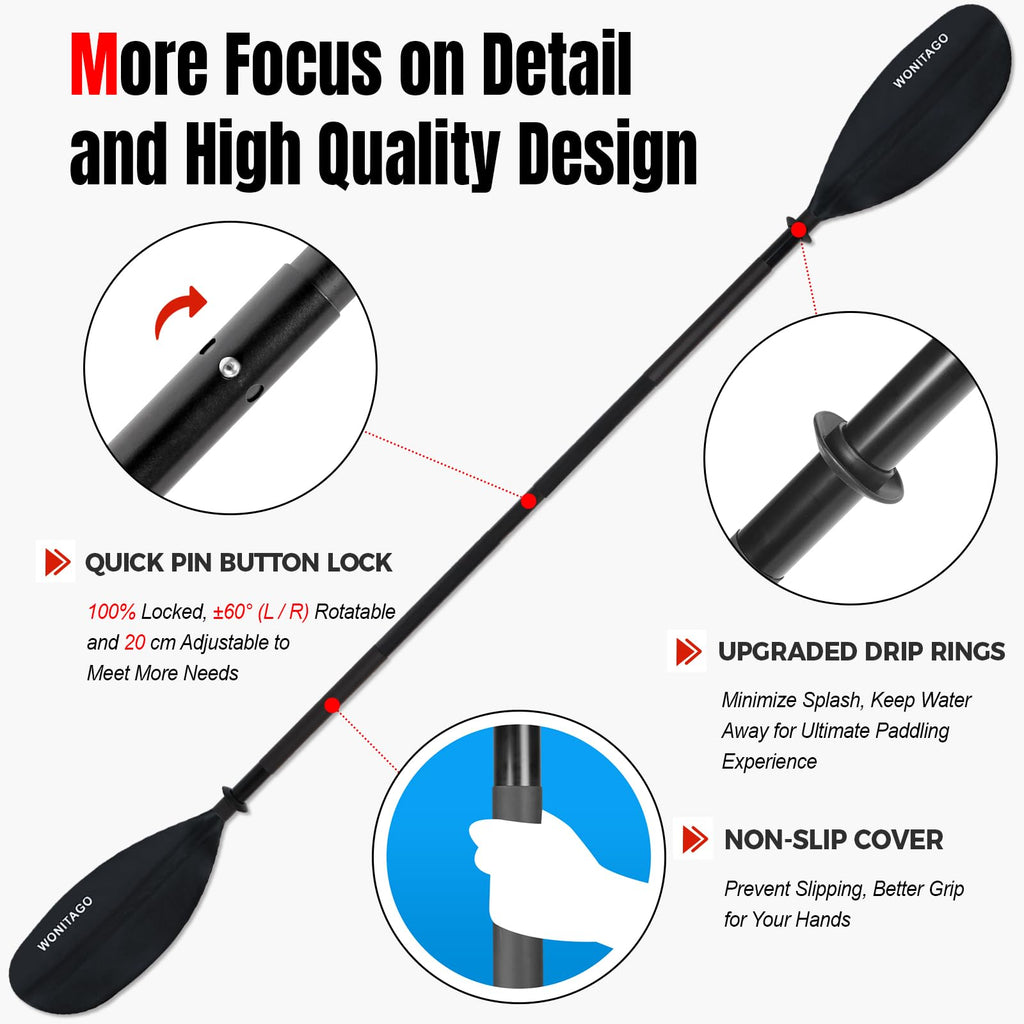 Adjustable Lightweight Kayak Paddle T3014