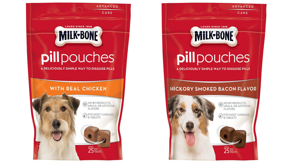 Bone Variety Pill Pouches with Real Chicken & Hickory Smoke Bacon Flavor 6 oz Dog Treats S7735