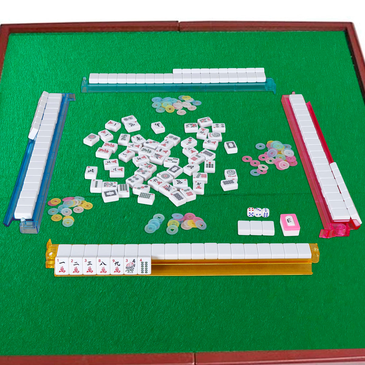 166 Tiles Mah Jongg Set with Soft Velour Bag Z1830
