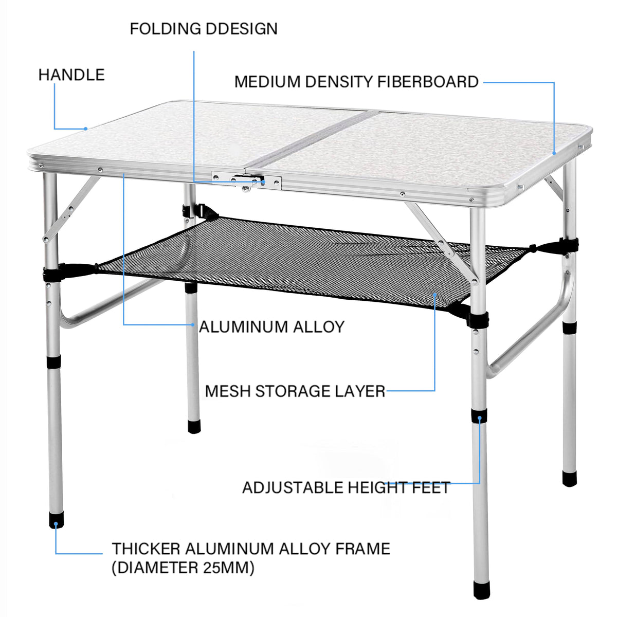 Aluminum Folding Camp Table F26437