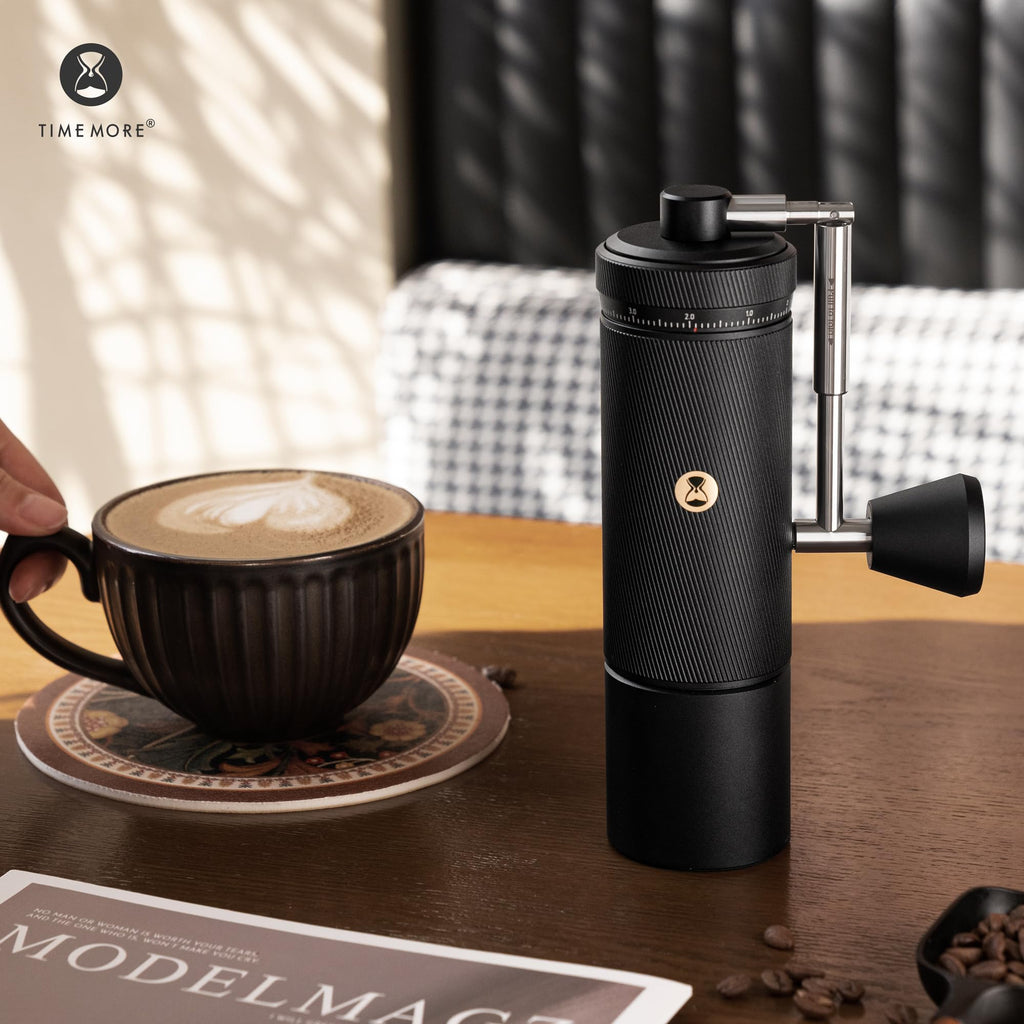 Manual Coffee Grinder with Stainless Steel Burr, Black A134247