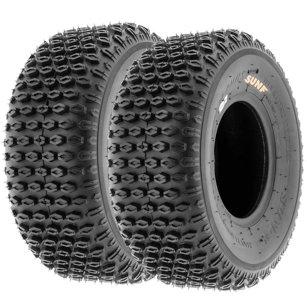 Set of 2 Off-Road Tires 19x7-8 6PR Knobby Tread M860577