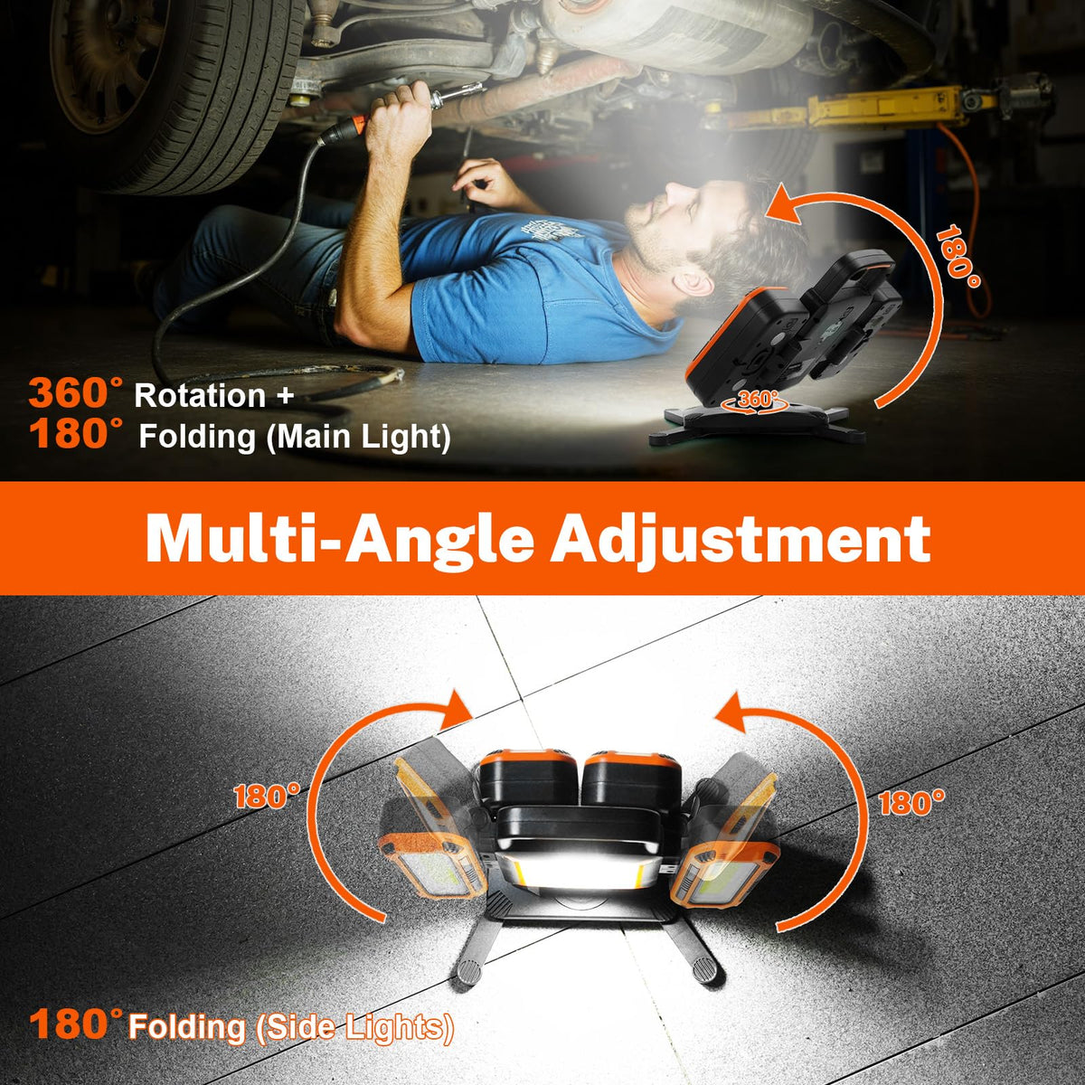 5000LM Rechargeable Magnetic Work Light Y33495
