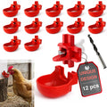 12-Pack Chicken Water Nipples with Cups L231