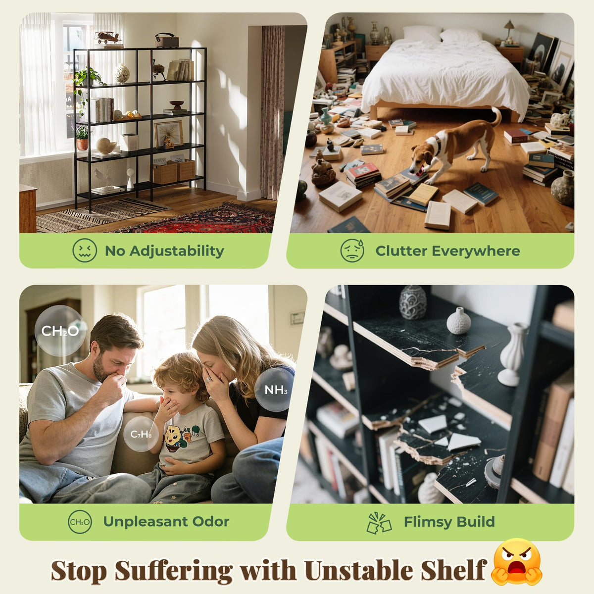 5 Tier L Shaped Corner Bookshelf with 10 Open Shelves Z274420