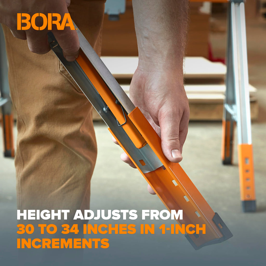 Adjustable Height Folding Sawhorse Y645979