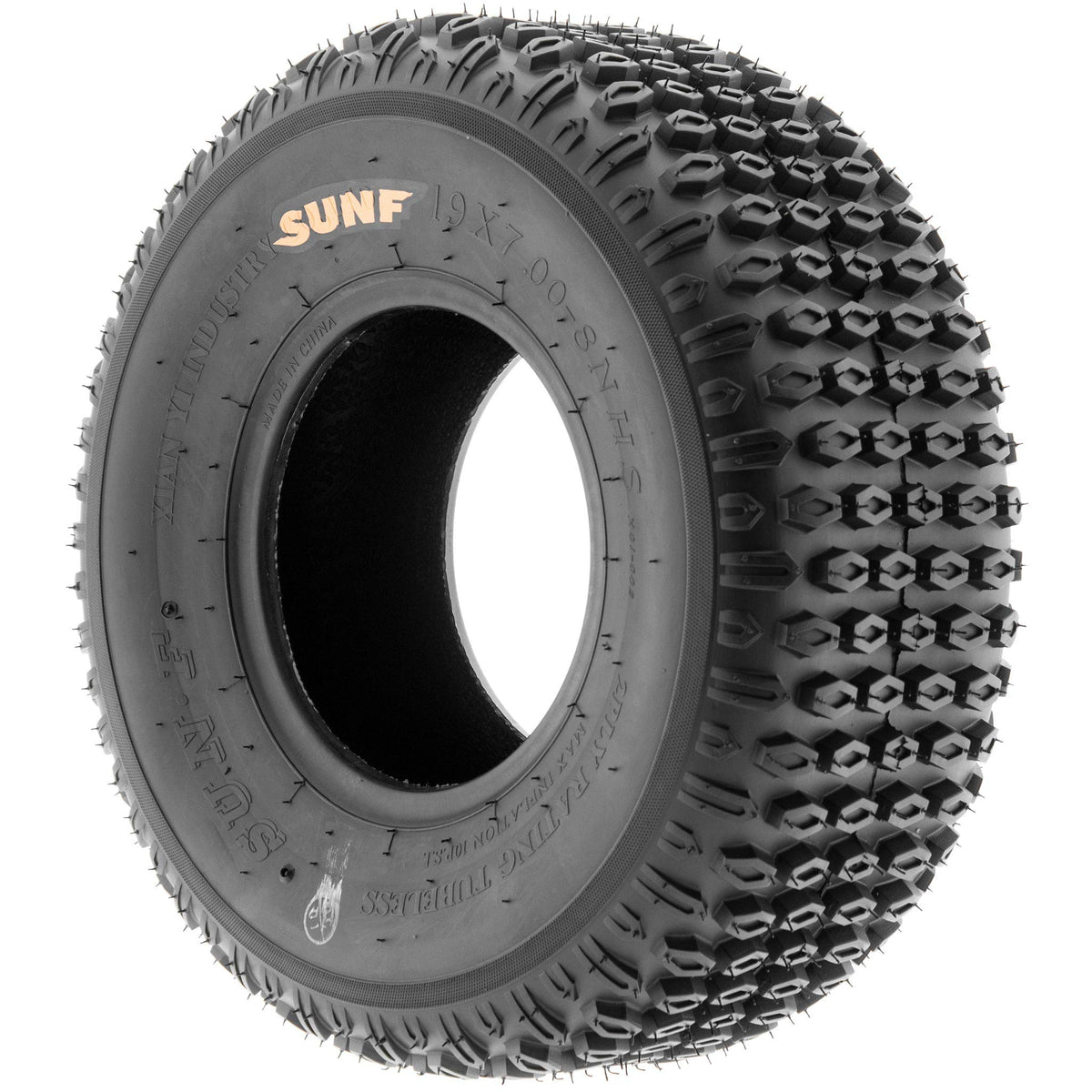 Set of 2 Off-Road Tires 19x7-8 6PR Knobby Tread M860577