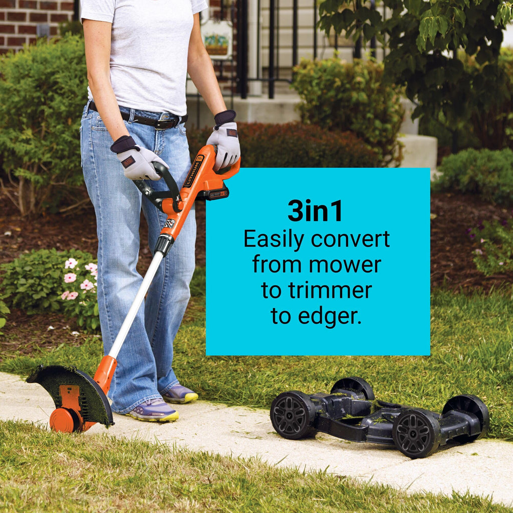 Cordless 3 in 1 Weed Eater, Lawn Edger and Lawn Mower L499823