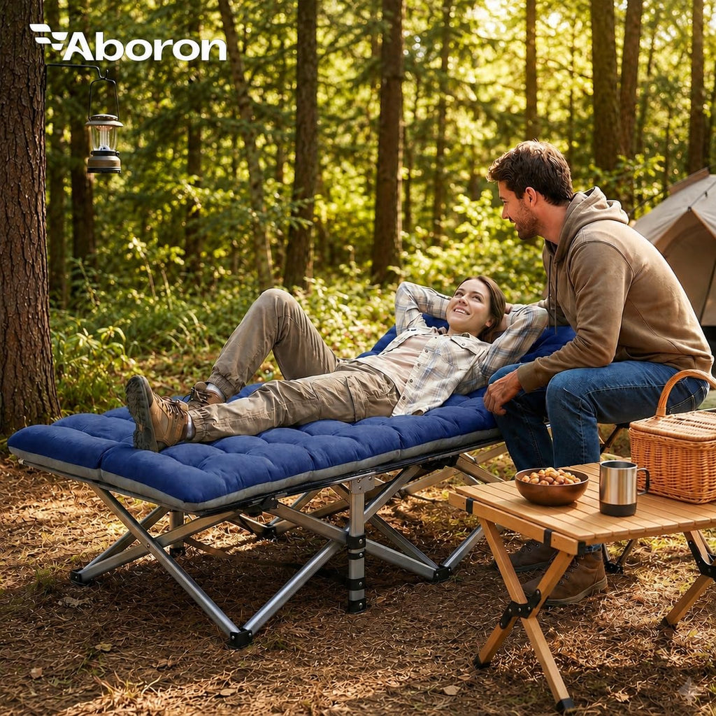 Camping Cot with Mattress V965708
