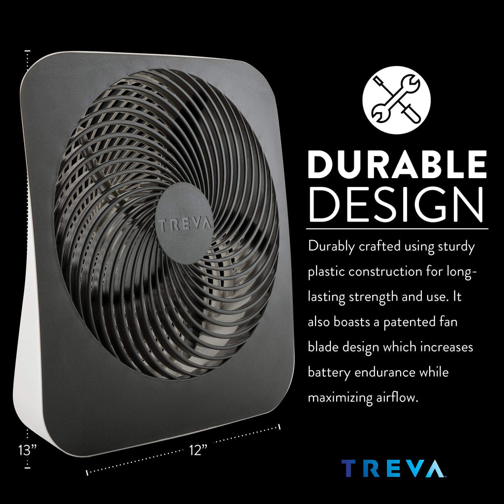10-Inch Portable Battery Fan with 2 Cooling Speeds G1406