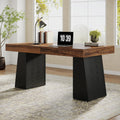 55" Wooden Office Desk with Double Pedestal N96258
