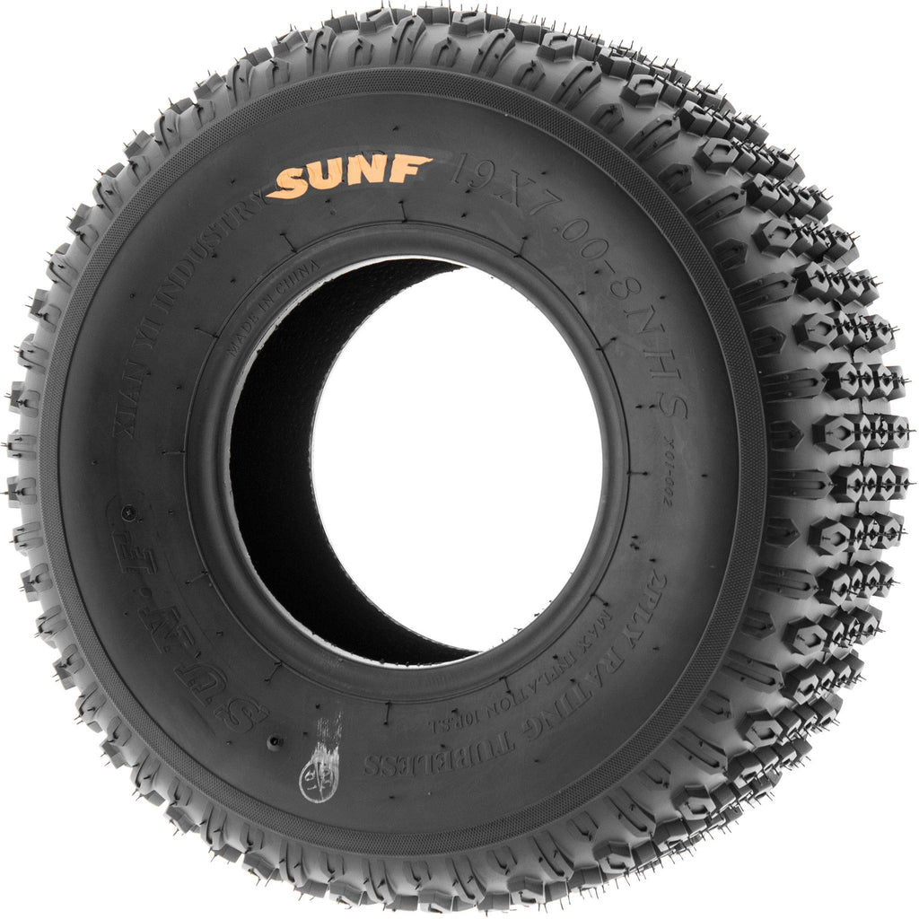 Set of 2 Off-Road Tires 19x7-8 6PR Knobby Tread M860577