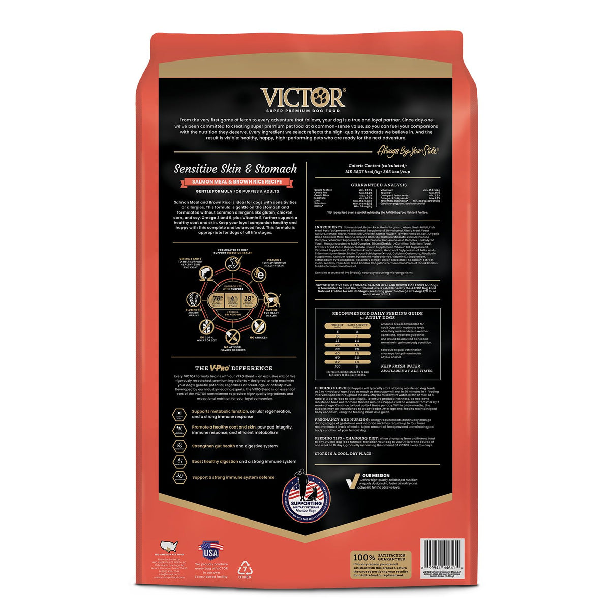 Salmon Meal & Brown Rice Dog Food, 30 lb X1913