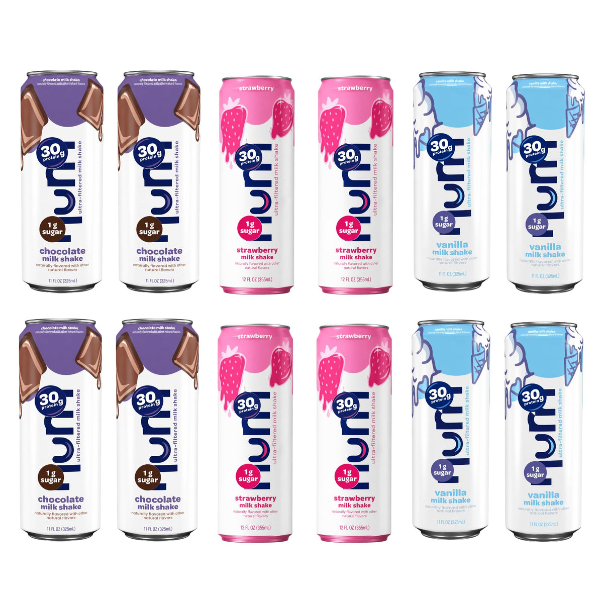 30g Protein Low Sugar 11 fl oz Protein Shake 12-Count Variety Box R180434