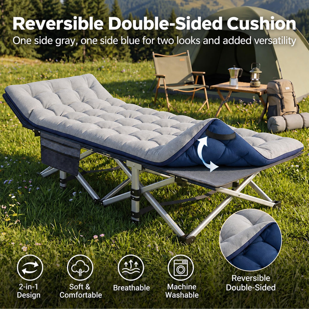Camping Cot with Mattress V965708