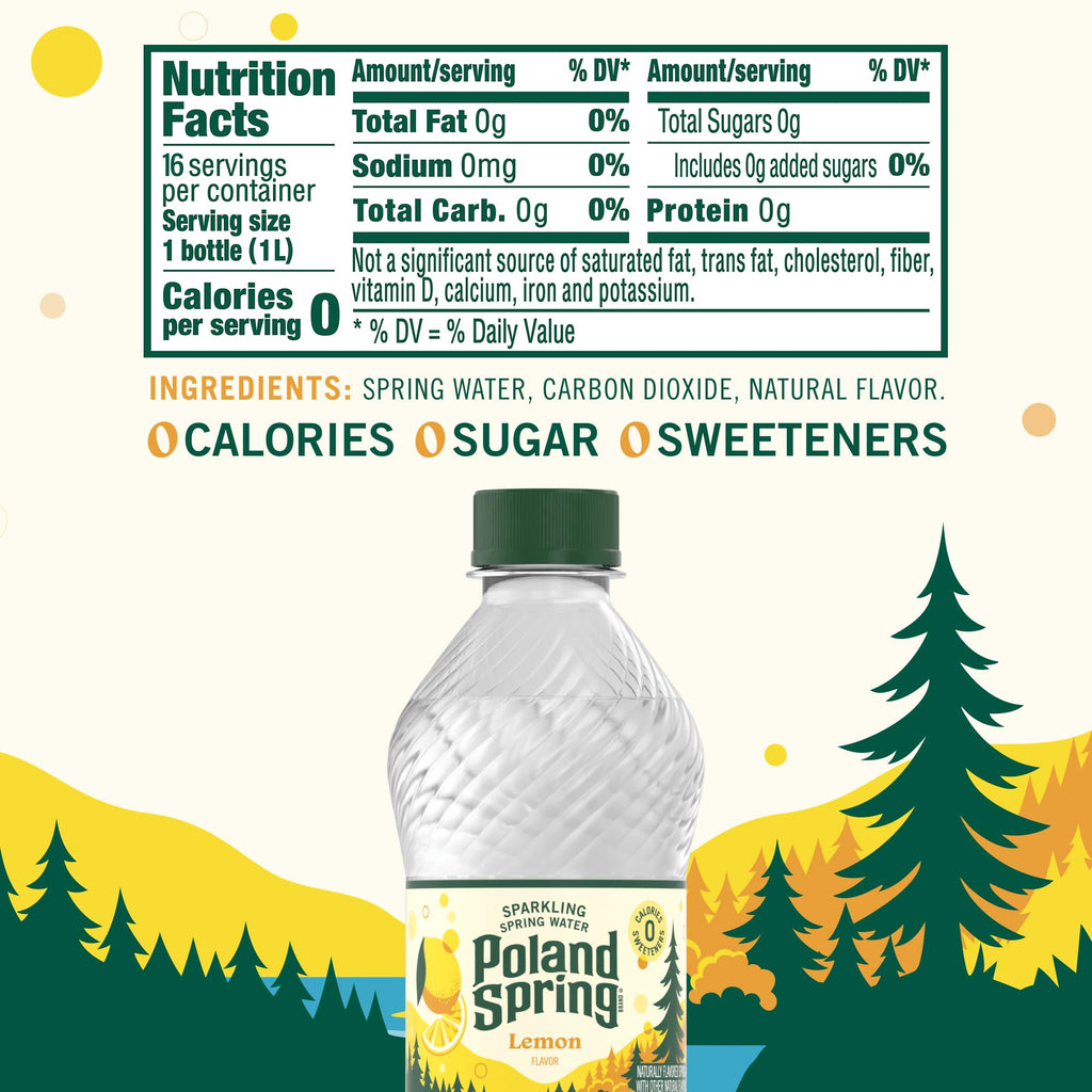 Sparkling Water 16.9 oz Bottles Pack of 8 I96515