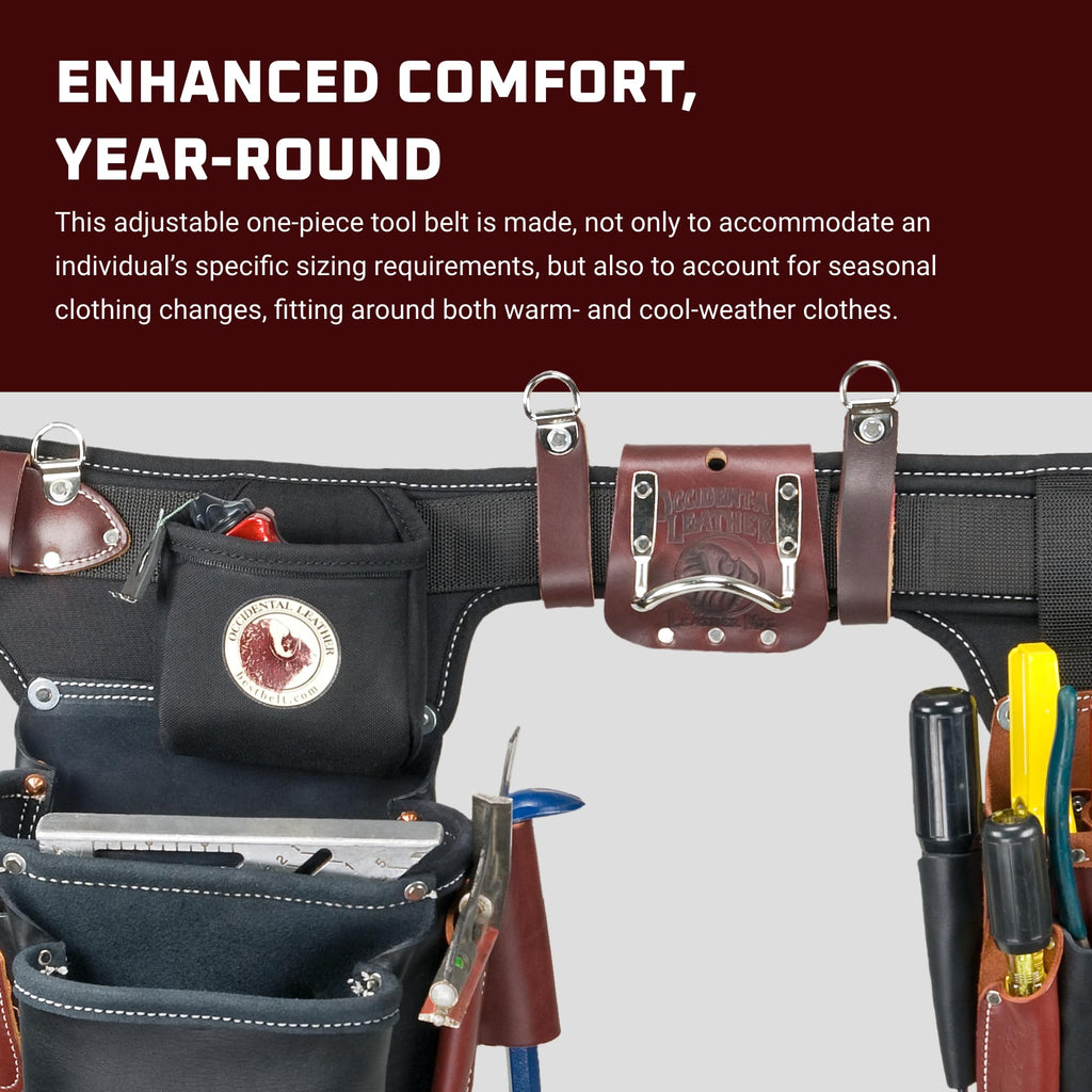 Leather Electrician Tool Set with 31 Pockets T62355