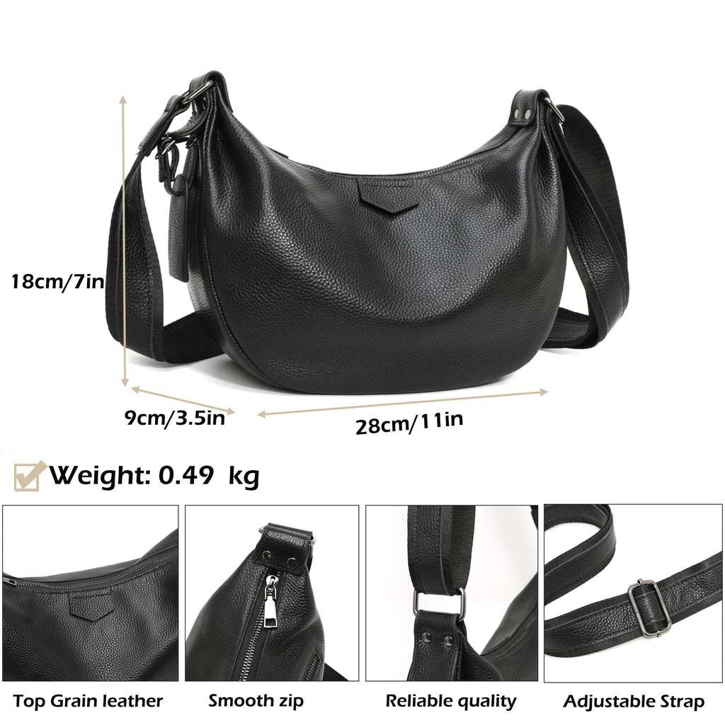Genuine Leather Crossbody Shoulder Handbag Z68873