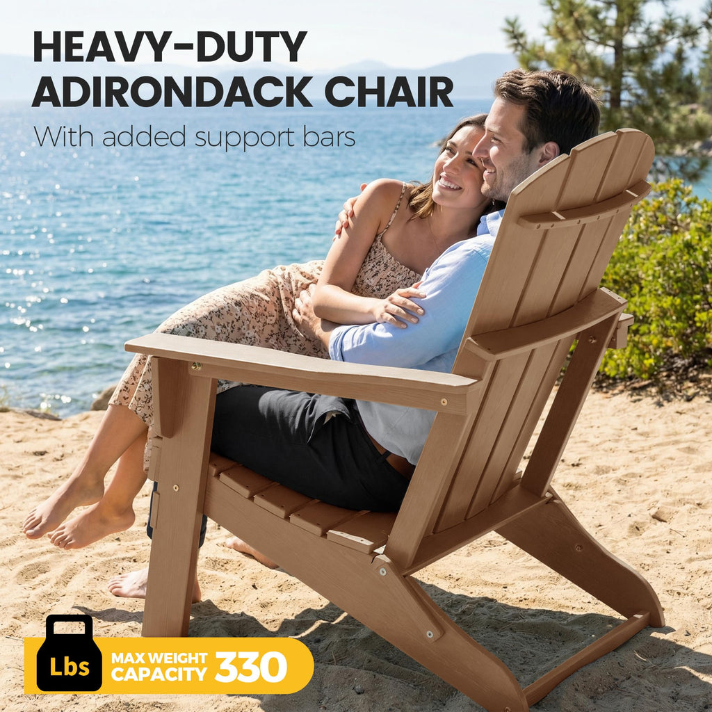 Folding HDPE Adirondack Chair Z476820